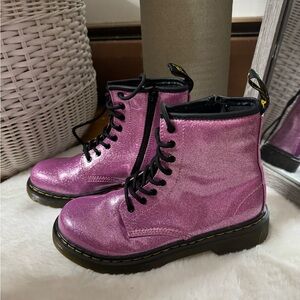 Dr. Martens Purple Glitter Boots